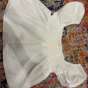 White Textured blouse